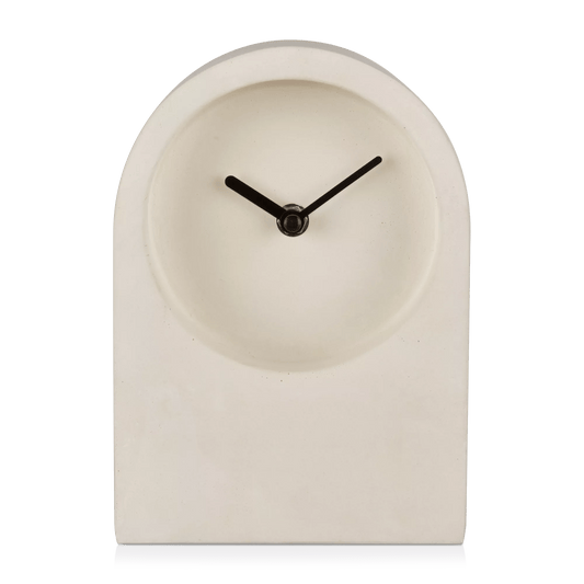 Cement Table Clock