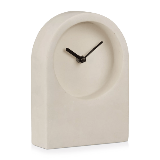 Cement Table Clock