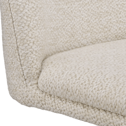 Oatmeal Fabric and Metal Adjustable Bar Stool