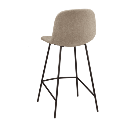 Fabric and Metal Bar Stool