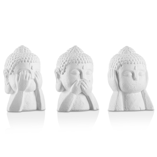 Set of 3 Buddha Statues
