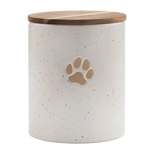 Speckled Ceramic Dog Cookie Jar