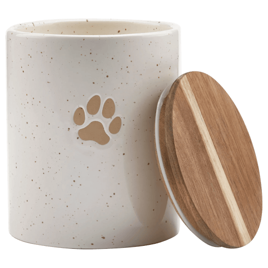 Speckled Ceramic Dog Cookie Jar