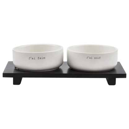 Set of 2 pet bowls