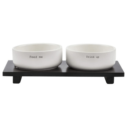 Set of 2 pet bowls