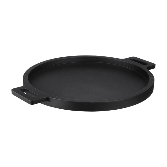 Wood Round Tray with Handles