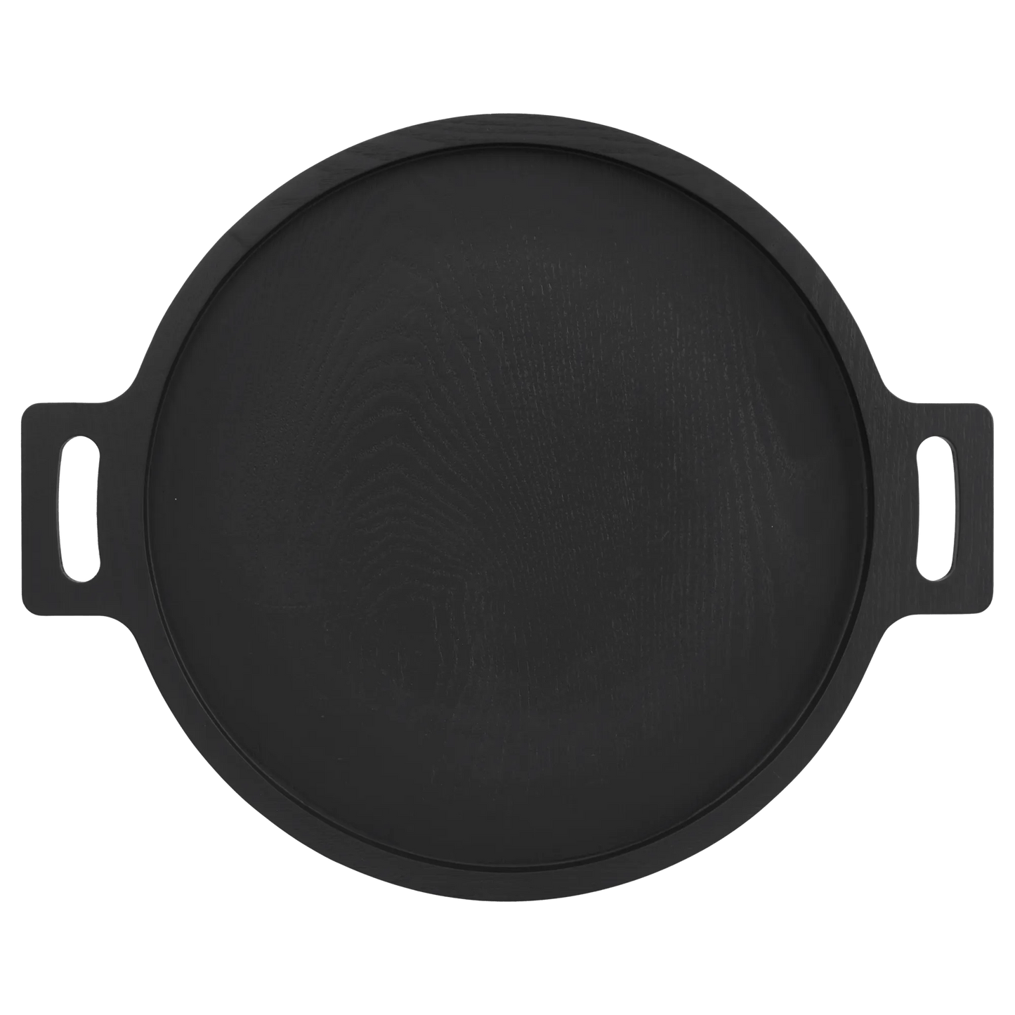 Wood Round Tray with Handles