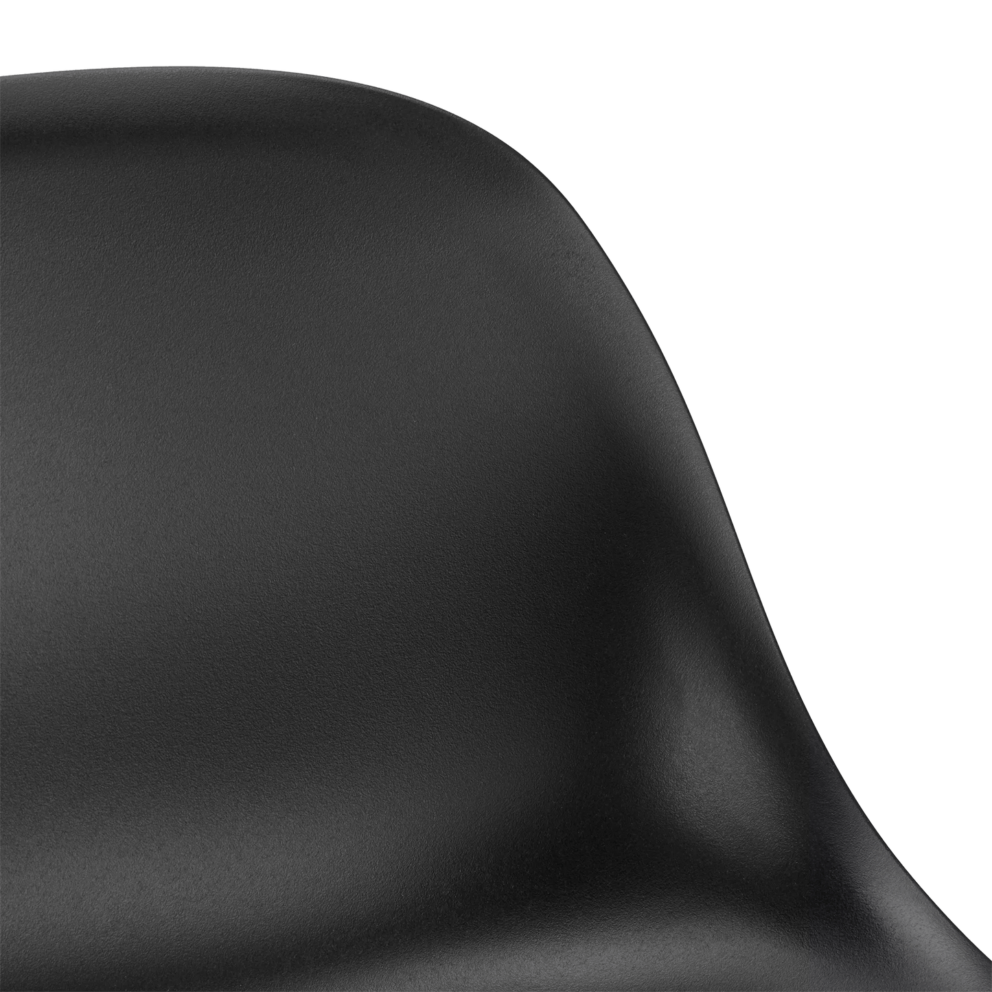 Black Plastic and Wood Metal Veneer Counter Stool