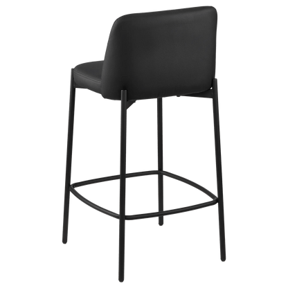 Faux Leather and Metal Bar Stool