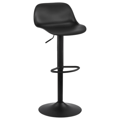 Black Metal & Plastic Bar Stool