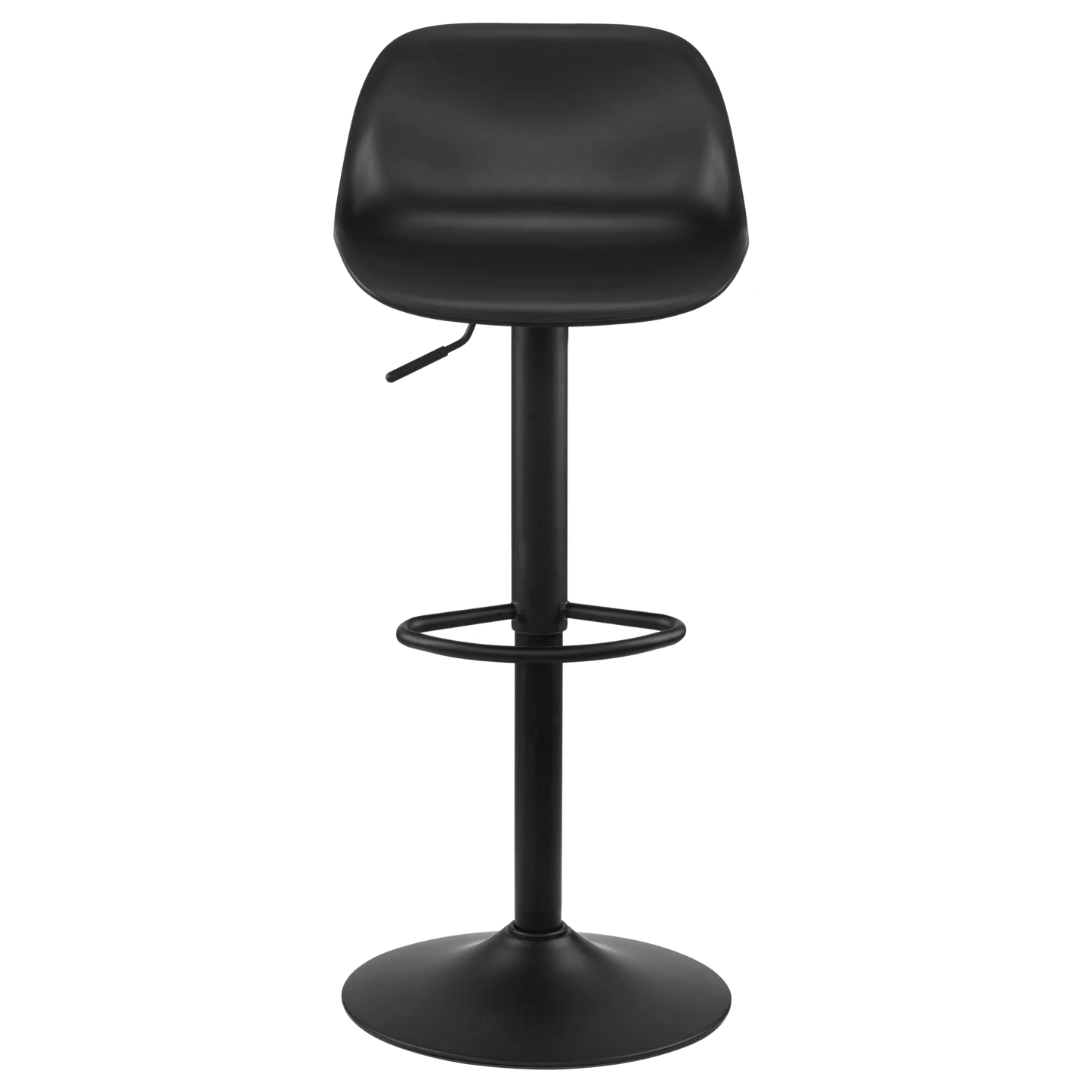 Black Metal & Plastic Bar Stool