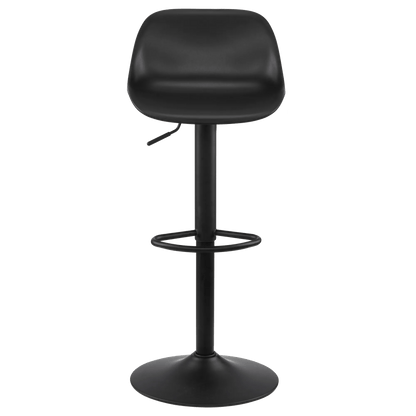 Black Metal & Plastic Bar Stool
