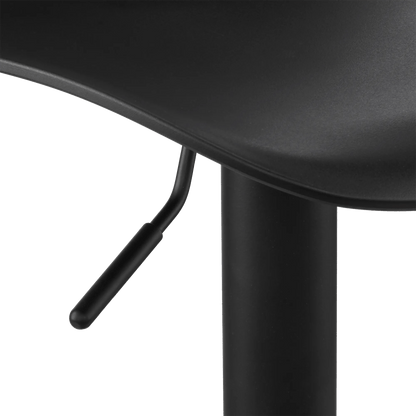 Black Metal & Plastic Bar Stool