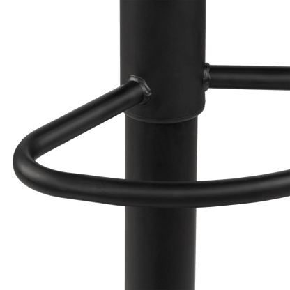 Black Metal & Plastic Bar Stool