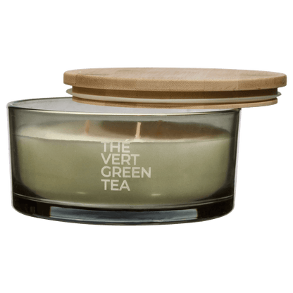 Green Tea Candle with Wooden Lid