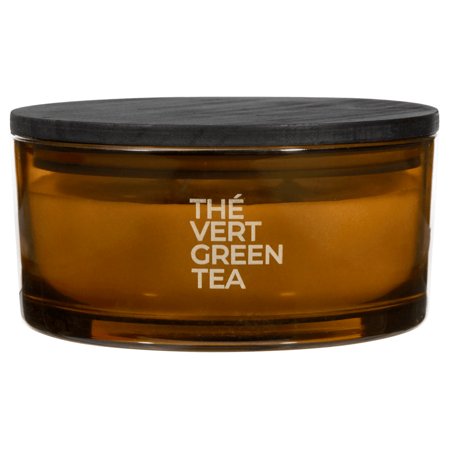 Bouclair Green Tea Candle with Wooden Lid