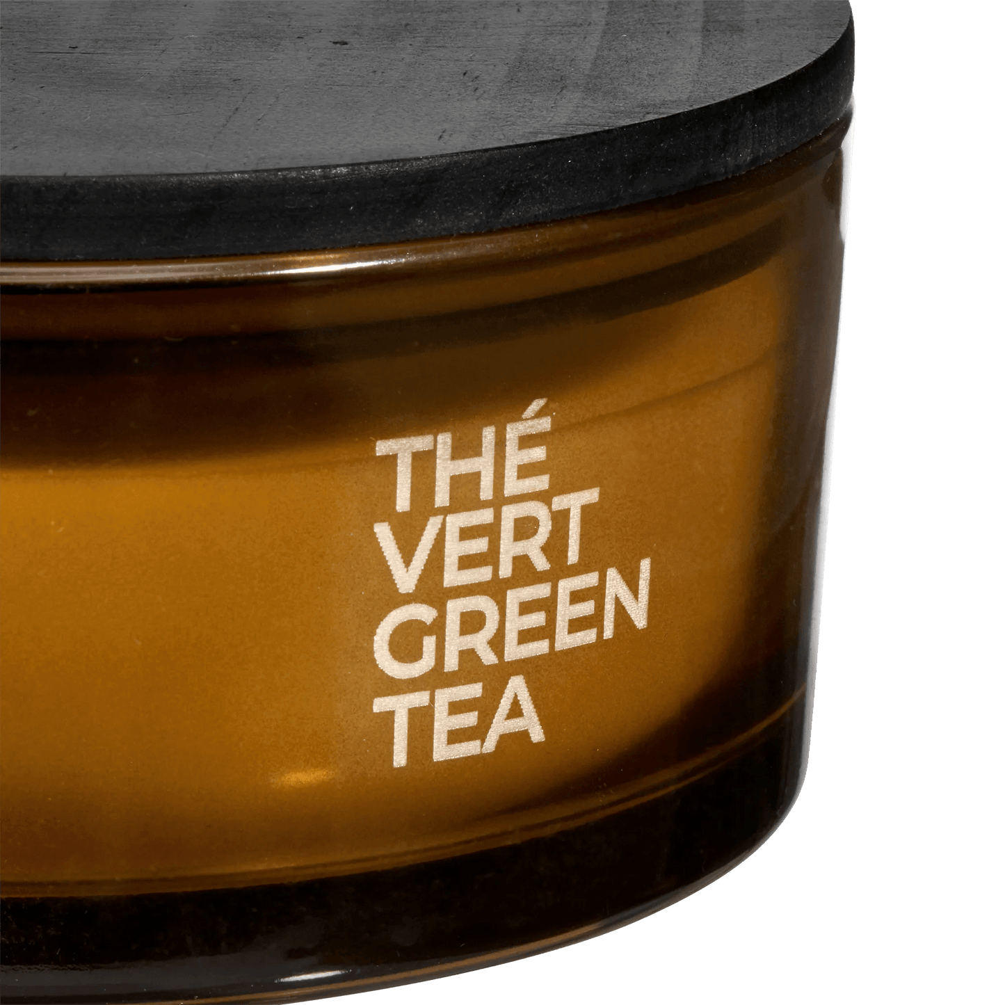 Bouclair Green Tea Candle with Wooden Lid