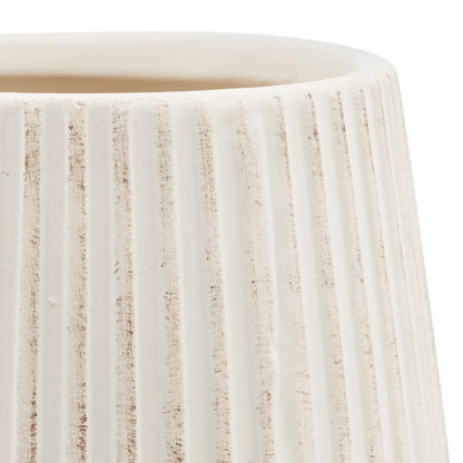Ribbed Ceramic Table Vase