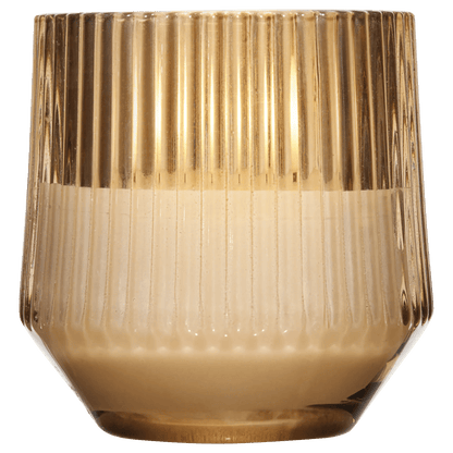 Ribbed Glass LED Candle