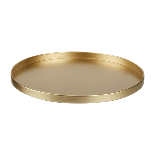 Round Gold Serving Tray