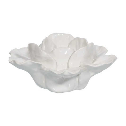 Ceramic Flower Taper Candle Holder
