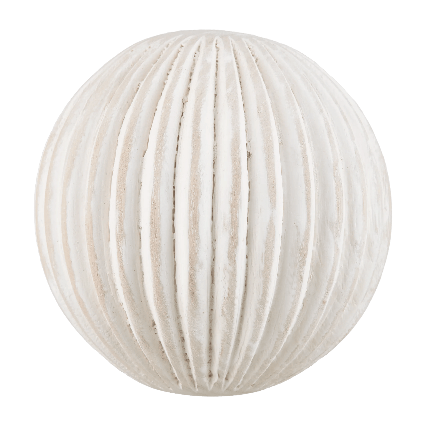 White Wood Deco Ball