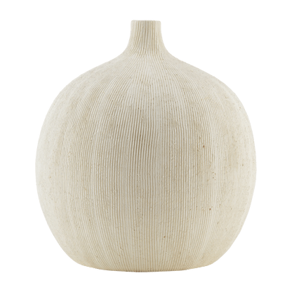 Textured Round Ceramic Vase