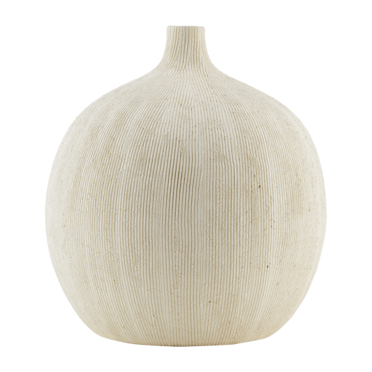 Textured Round Ceramic Vase