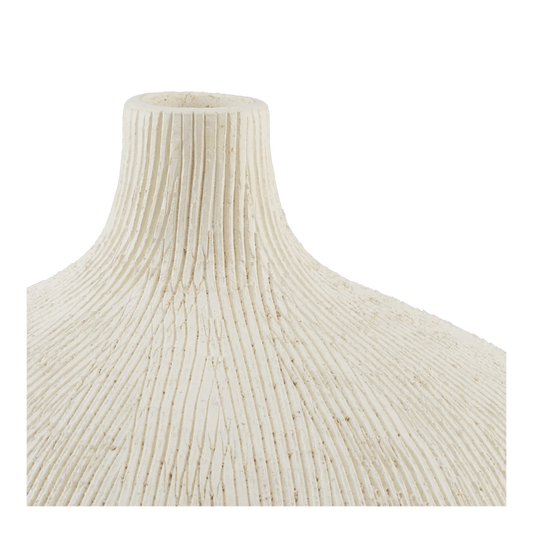 Textured Round Ceramic Vase