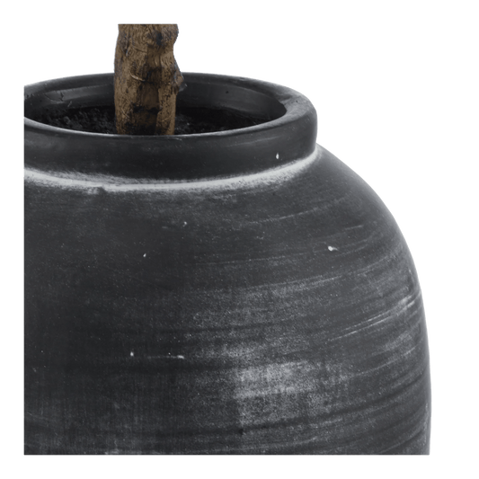 Artificial Olive Tree in Ceramic Vase