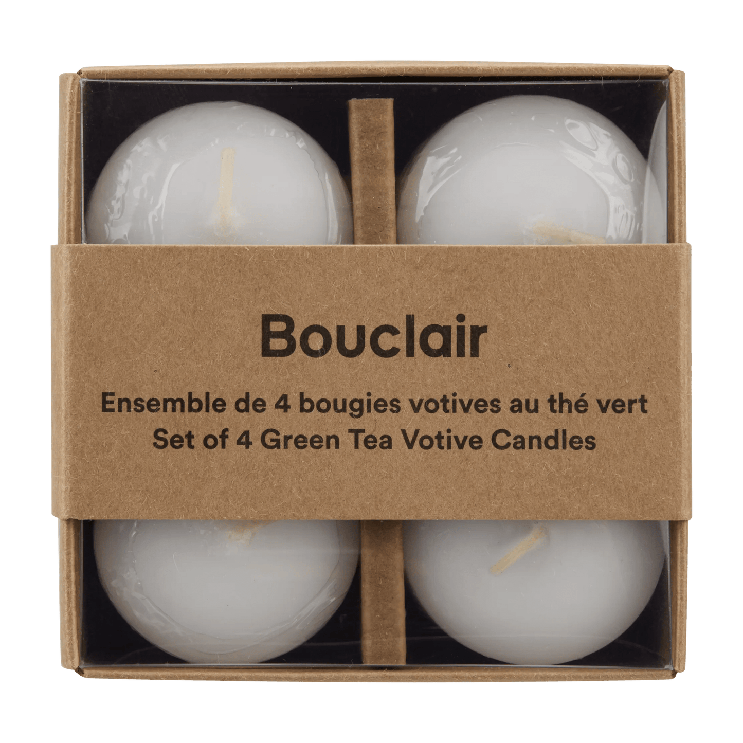 Green Tea Votive Candles Set of 4