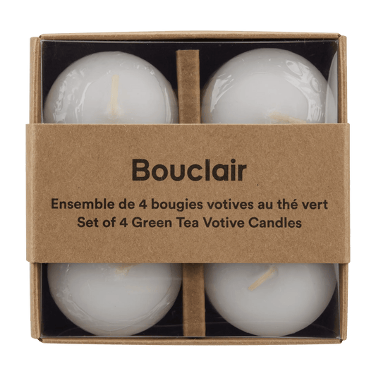 Green Tea Votive Candles Set of 4