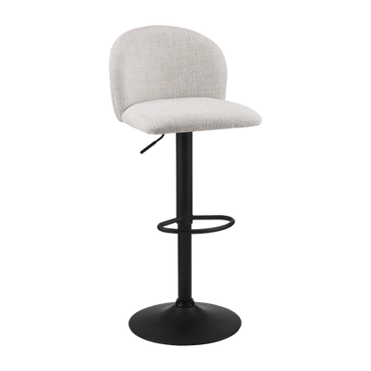 Adjustable Fabric and Metal Bar Stool