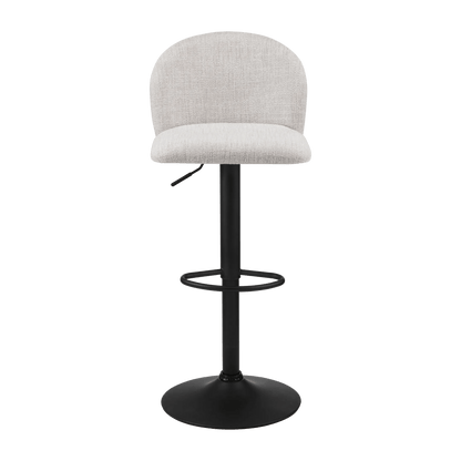Adjustable Fabric and Metal Bar Stool