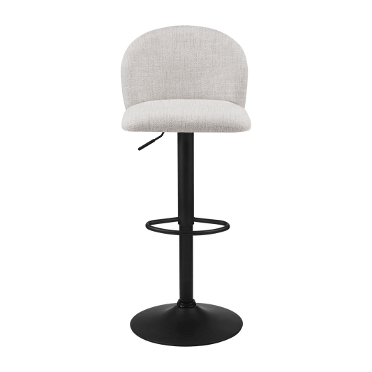 Adjustable Fabric and Metal Bar Stool