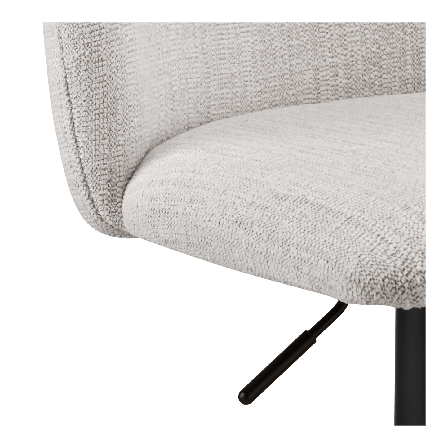 Adjustable Fabric and Metal Bar Stool