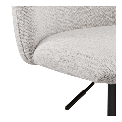 Adjustable Fabric and Metal Bar Stool