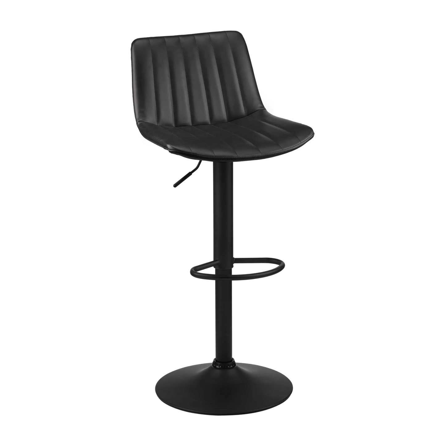 Adjustable Barstool with Stitched PU