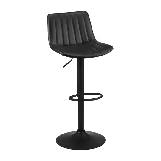 Adjustable Barstool with Stitched PU