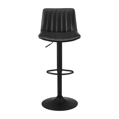 Adjustable Barstool with Stitched PU