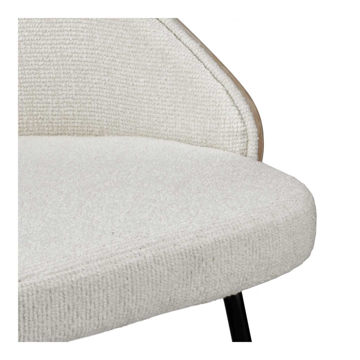 Upholstered Bar Stool with Wood Back