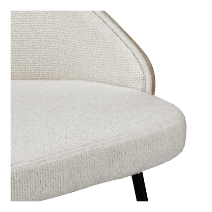 Upholstered Bar Stool with Wood Back