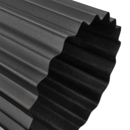 Black Ribbed Table Lamp