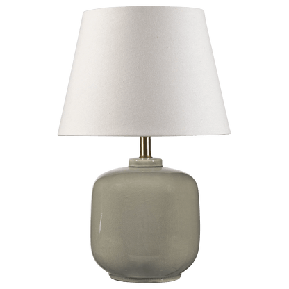 Ceramic Table Lamp in Soft Green