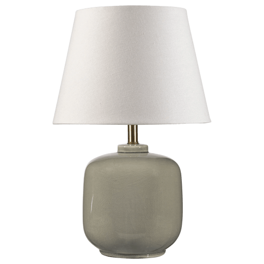 Ceramic Table Lamp in Soft Green