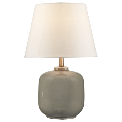Ceramic Table Lamp in Soft Green