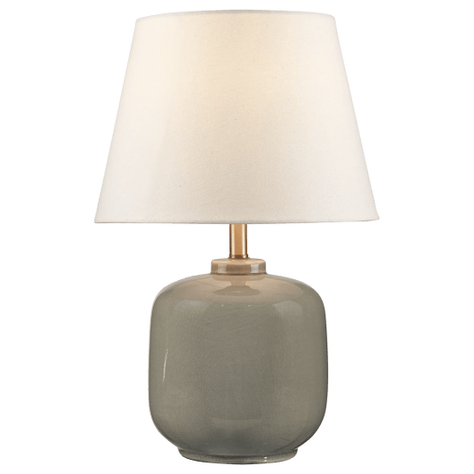 Ceramic Table Lamp in Soft Green