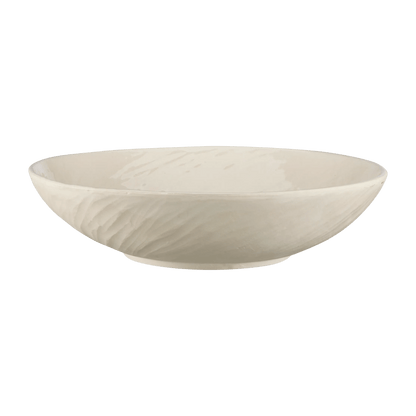 Large Cream Ceramic Decorative Bowl