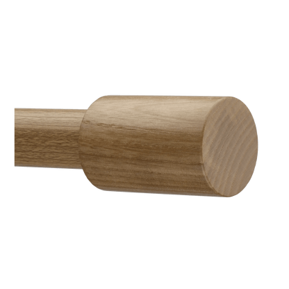 Wood-Effect Cylindrical Decorative Pole