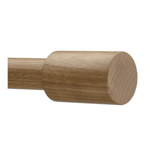 Wood-Effect Cylindrical Decorative Pole